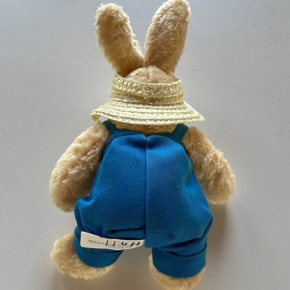 VTG Stuffed Bunny & Basket - Picture 4 of 7